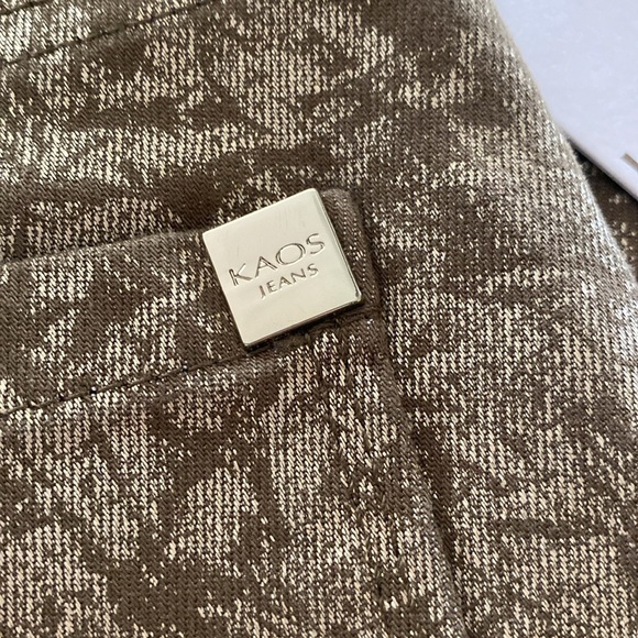 Kaos Jeans, metallic gold and bronze color, size 28(6), skinny jeans, new w/tags - Picture 5 of 6